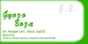 gyozo boza business card